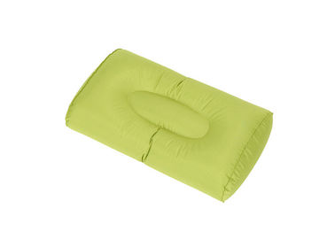 La almohada que acampa inflable verde, ronquido anti explota la almohada que acampa proveedor