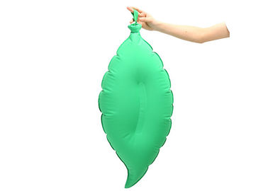 Poliéster inflable 100% de la forma de hoja de la almohada del viaje del ronquido anti portátil Mateiral proveedor