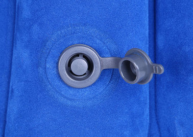 La prenda impermeable explota a uno mismo negro/azul de la almohada del viaje, que infla la almohada del viaje proveedor