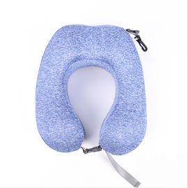 Almohada principal plana del viaje de la espuma del color de la memoria de la espuma de la almohada azul del bebé para el aeroplano proveedor