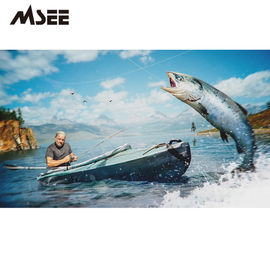 Kajak de la pesca del río de la persona del logotipo 1 del OEM con la paleta y el aluminio Seat proveedor