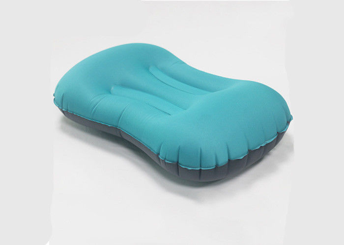 Comodidad 100% de la almohada inflable del viaje del poliéster alta 47 * 27 * 10. 5CM proveedor