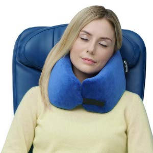 almohada del cuello de la almohada del viaje mejor para la ayuda combinada de la bufanda de los calcetines del vuelo de los aeroplanos más cómoda